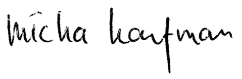 Signature of Micha Kaufman